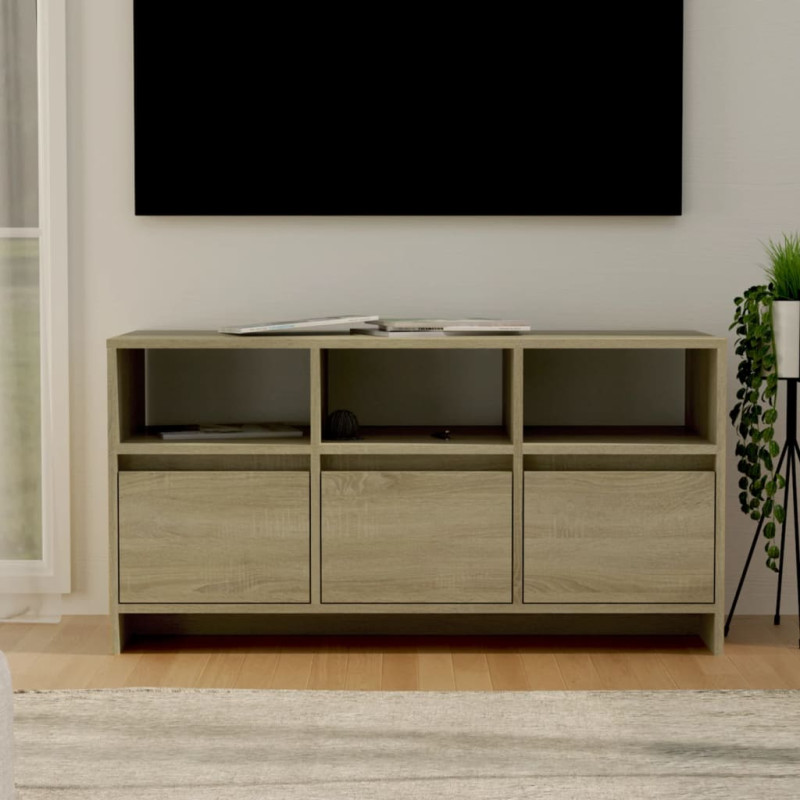 Szafka pod TV, dąb sonoma, 102x37,5x52,5 cm