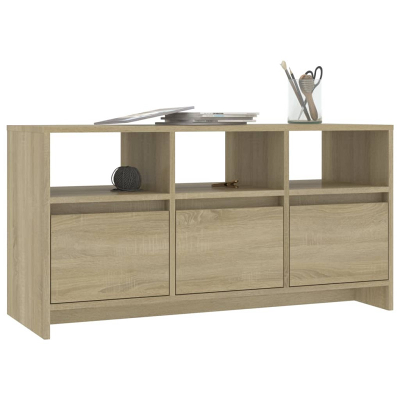 Szafka pod TV, dąb sonoma, 102x37,5x52,5 cm