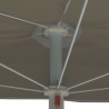 Półokrągły parasol ogrodowy na słupku, 180x90 cm, piaskowy