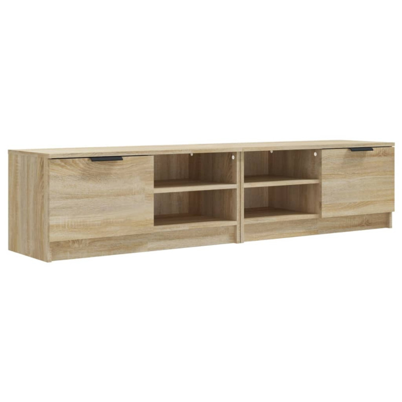 Szafki pod TV, 2 szt., dąb sonoma, 80x35x36,5 cm