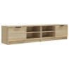 Szafki pod TV, 2 szt., dąb sonoma, 80x35x36,5 cm