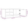 Szafki pod TV, 2 szt., dąb sonoma, 80x35x36,5 cm