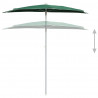 Półokrągły parasol ogrodowy na słupku, 180x90 cm, zielony