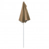 Półokrągły parasol ogrodowy na słupku, 180x90 cm, kolor taupe