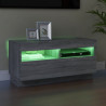 Szafka pod TV z oświetleniem LED, szary dąb sonoma, 80x35x40 cm