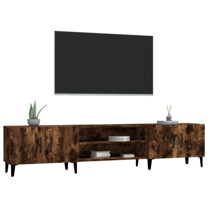 Szafka pod TV, przydymiony dąb, 180x31,5x40 cm