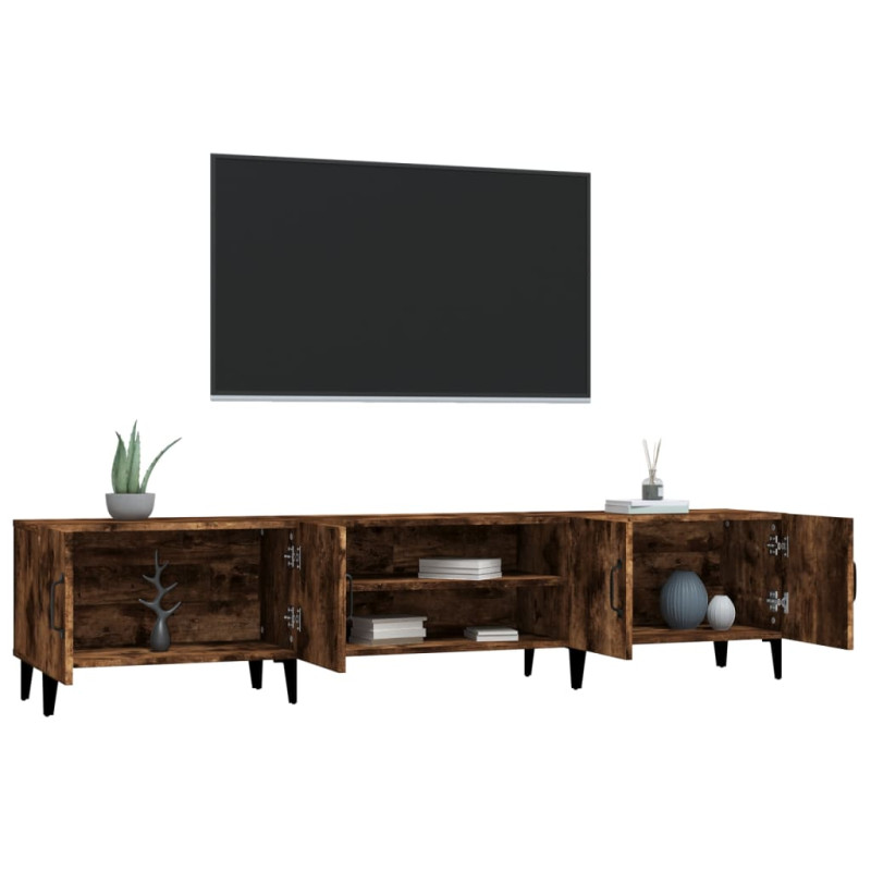 Szafka pod TV, przydymiony dąb, 180x31,5x40 cm