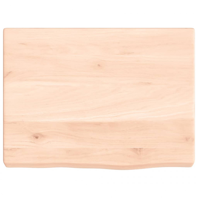 Blat do łazienki, 40x30x(2-4) cm, surowe, lite drewno
