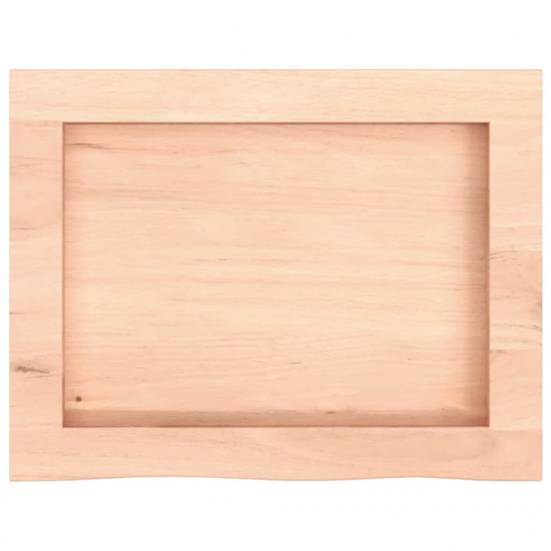 Blat do łazienki, 40x30x(2-4) cm, surowe, lite drewno
