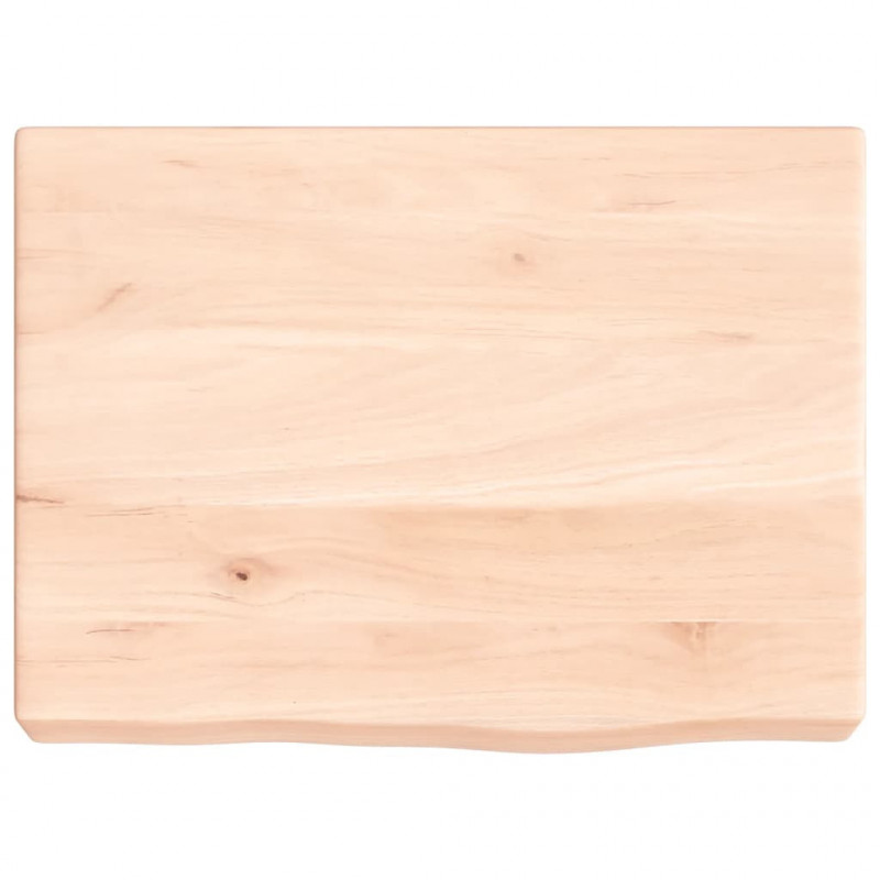 Blat do łazienki, 40x30x(2-6) cm, surowe, lite drewno