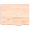 Blat do łazienki, 40x30x(2-6) cm, surowe, lite drewno