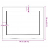 Blat do łazienki, 40x30x(2-6) cm, surowe, lite drewno