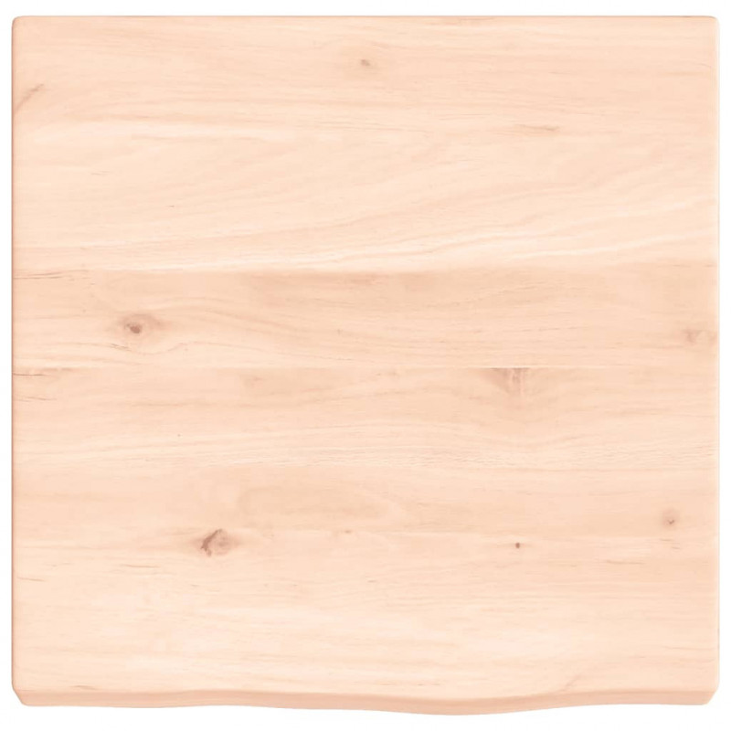 Blat do łazienki, 40x40x(2-4) cm, surowe, lite drewno