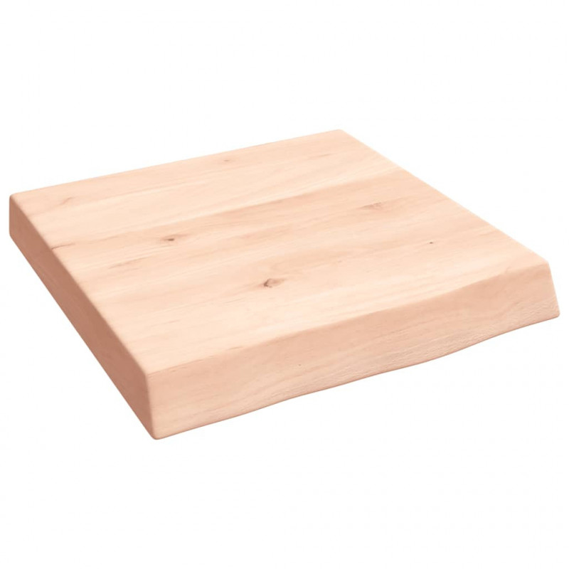 Blat do łazienki, 40x40x(2-6) cm, surowe, lite drewno