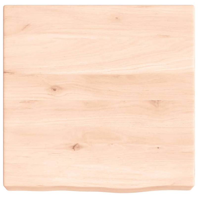 Blat do łazienki, 40x40x(2-6) cm, surowe, lite drewno