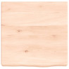 Blat do łazienki, 40x40x(2-6) cm, surowe, lite drewno