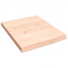 Blat do łazienki, 40x50x(2-4) cm, surowe, lite drewno