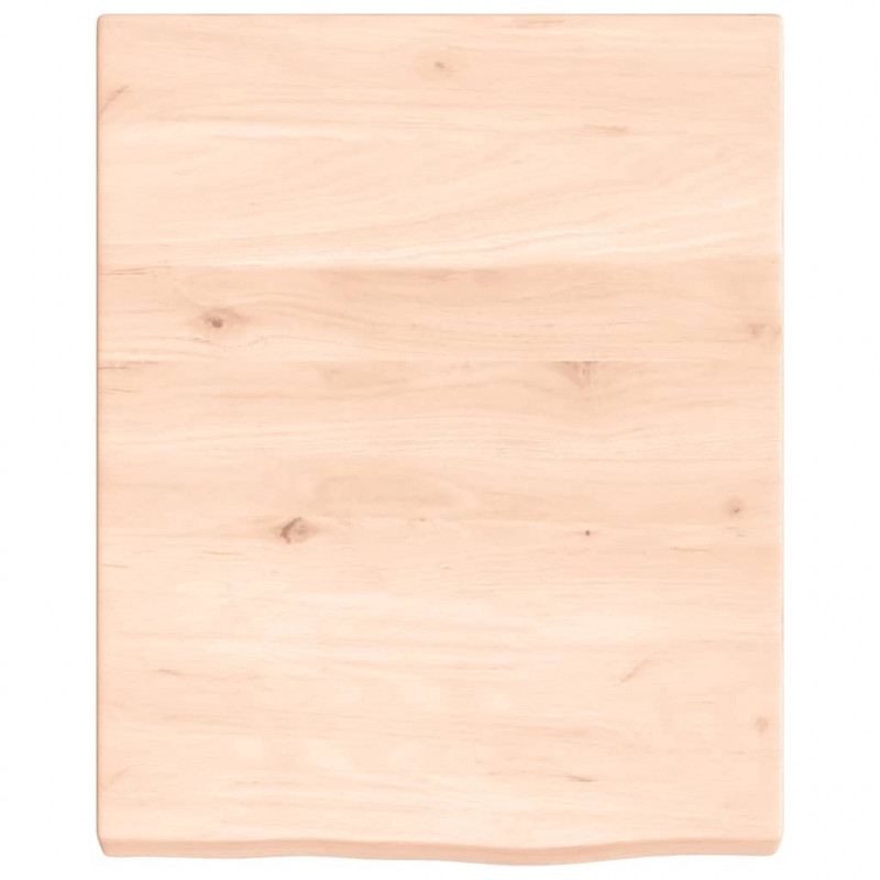 Blat do łazienki, 40x50x(2-4) cm, surowe, lite drewno