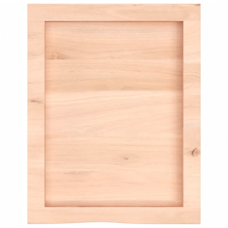 Blat do łazienki, 40x50x(2-4) cm, surowe, lite drewno