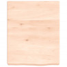 Blat do łazienki, 40x50x(2-6) cm, surowe, lite drewno