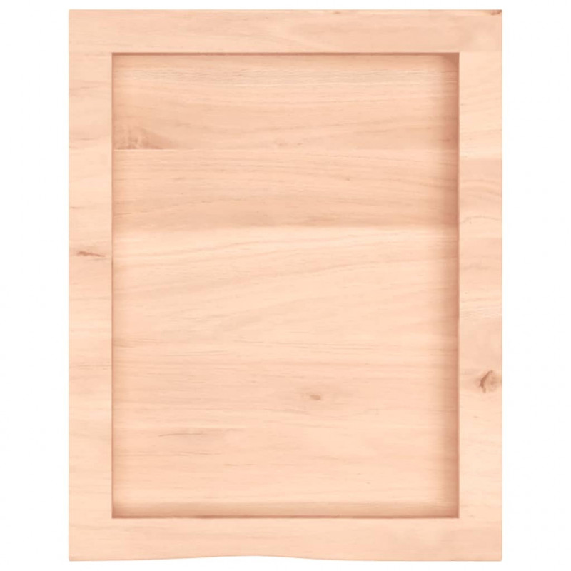 Blat do łazienki, 40x50x(2-6) cm, surowe, lite drewno