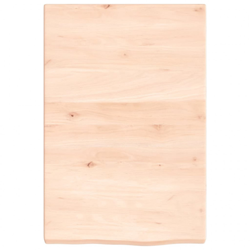 Blat do łazienki, 40x60x(2-4) cm, surowe, lite drewno