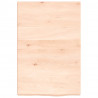 Blat do łazienki, 40x60x(2-4) cm, surowe, lite drewno