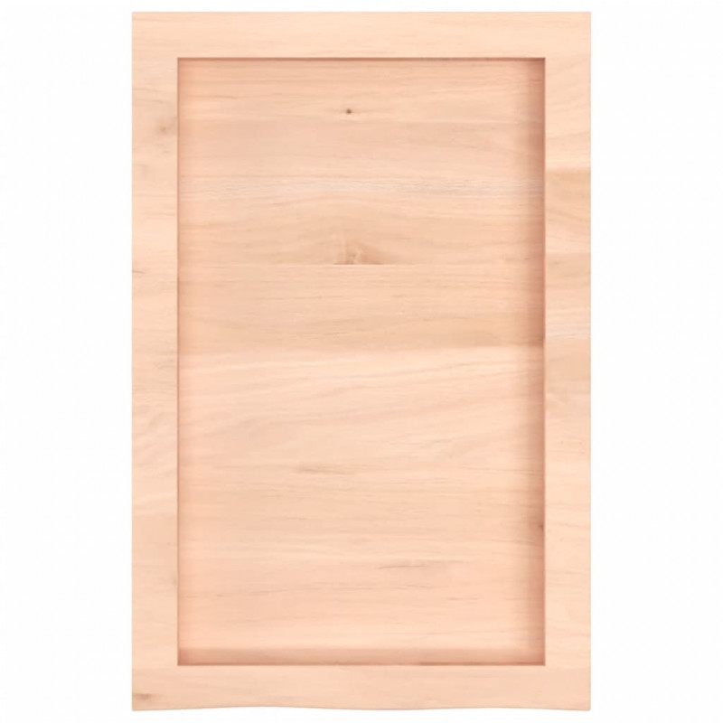 Blat do łazienki, 40x60x(2-4) cm, surowe, lite drewno