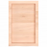 Blat do łazienki, 40x60x(2-4) cm, surowe, lite drewno