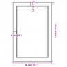 Blat do łazienki, 40x60x(2-4) cm, surowe, lite drewno