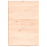 Blat do łazienki, 40x60x(2-6) cm, surowe, lite drewno