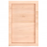 Blat do łazienki, 40x60x(2-6) cm, surowe, lite drewno