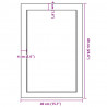 Blat do łazienki, 40x60x(2-6) cm, surowe, lite drewno