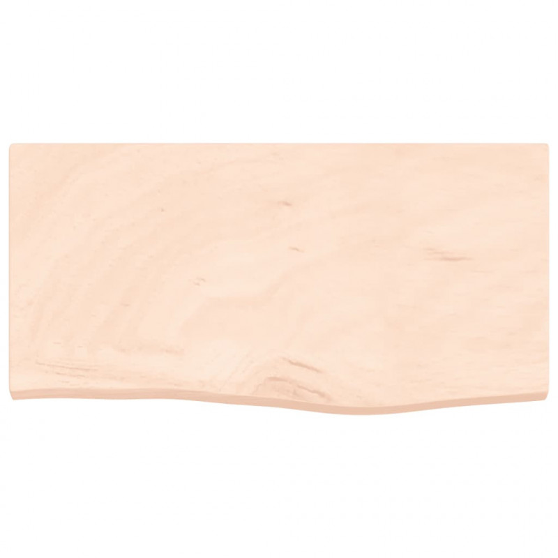 Blat do łazienki, 60x30x(2-4) cm, surowe, lite drewno