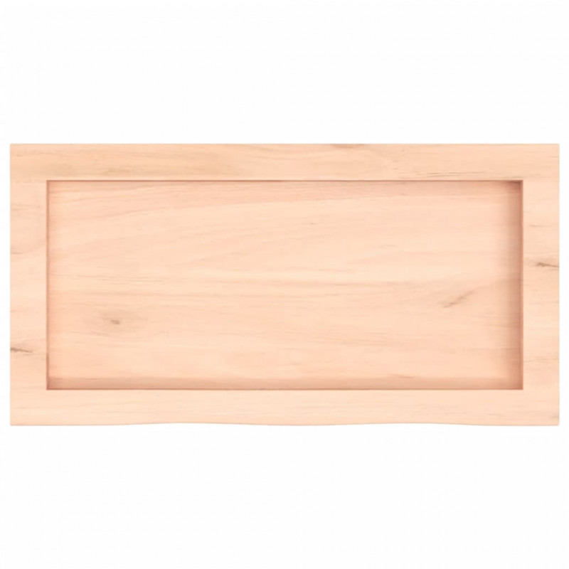 Blat do łazienki, 60x30x(2-4) cm, surowe, lite drewno