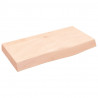 Blat do łazienki, 60x30x(2-6) cm, surowe, lite drewno