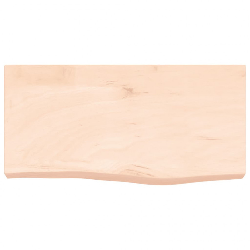 Blat do łazienki, 60x30x(2-6) cm, surowe, lite drewno