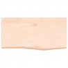 Blat do łazienki, 60x30x(2-6) cm, surowe, lite drewno