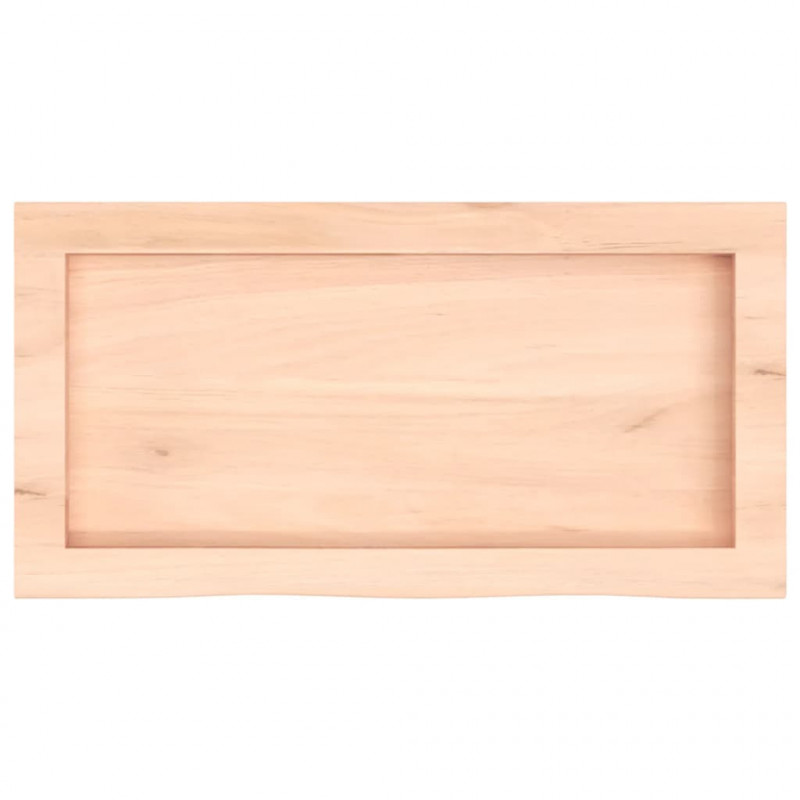 Blat do łazienki, 60x30x(2-6) cm, surowe, lite drewno