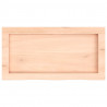 Blat do łazienki, 60x30x(2-6) cm, surowe, lite drewno