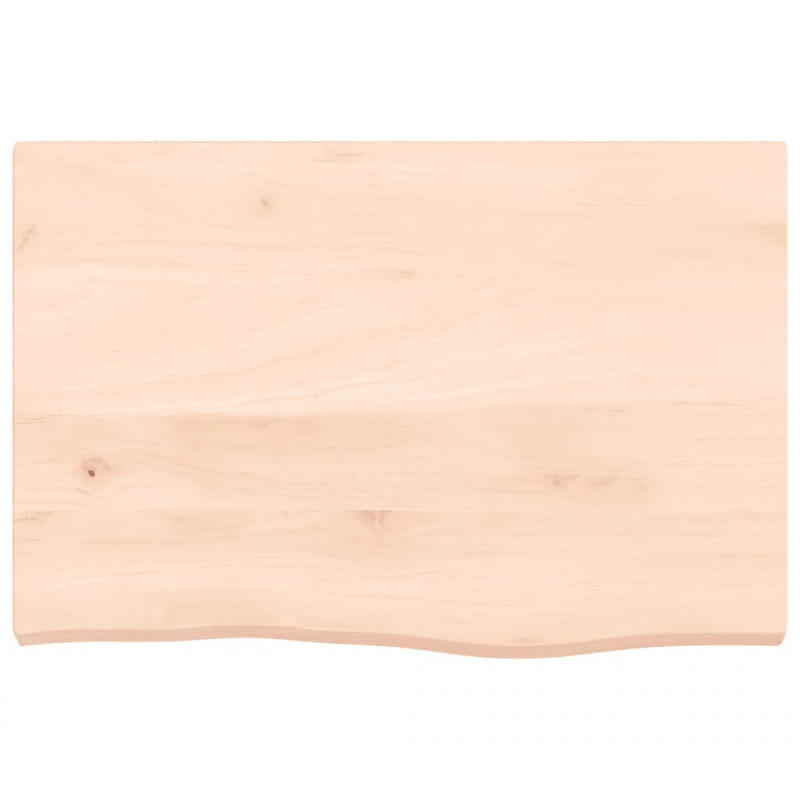 Blat do łazienki, 60x40x(2-4) cm, surowe, lite drewno