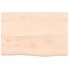 Blat do łazienki, 60x40x(2-4) cm, surowe, lite drewno