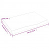 Blat do łazienki, 60x40x(2-4) cm, surowe, lite drewno