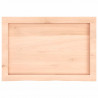 Blat do łazienki, 60x40x(2-6) cm, surowe, lite drewno