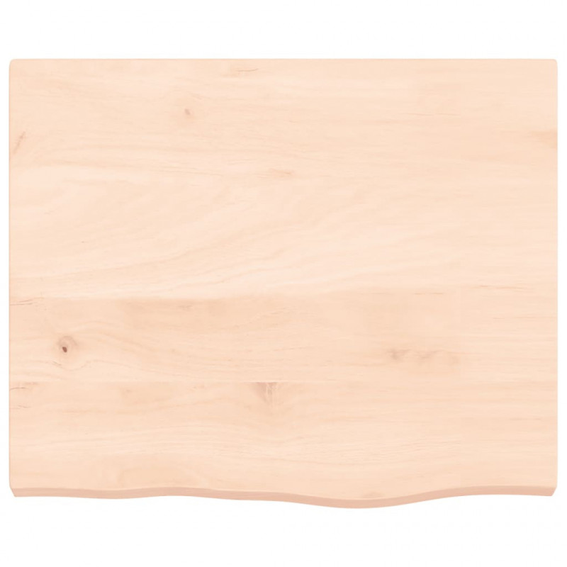 Blat do łazienki, 60x50x(2-4) cm, surowe, lite drewno