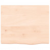 Blat do łazienki, 60x50x(2-4) cm, surowe, lite drewno