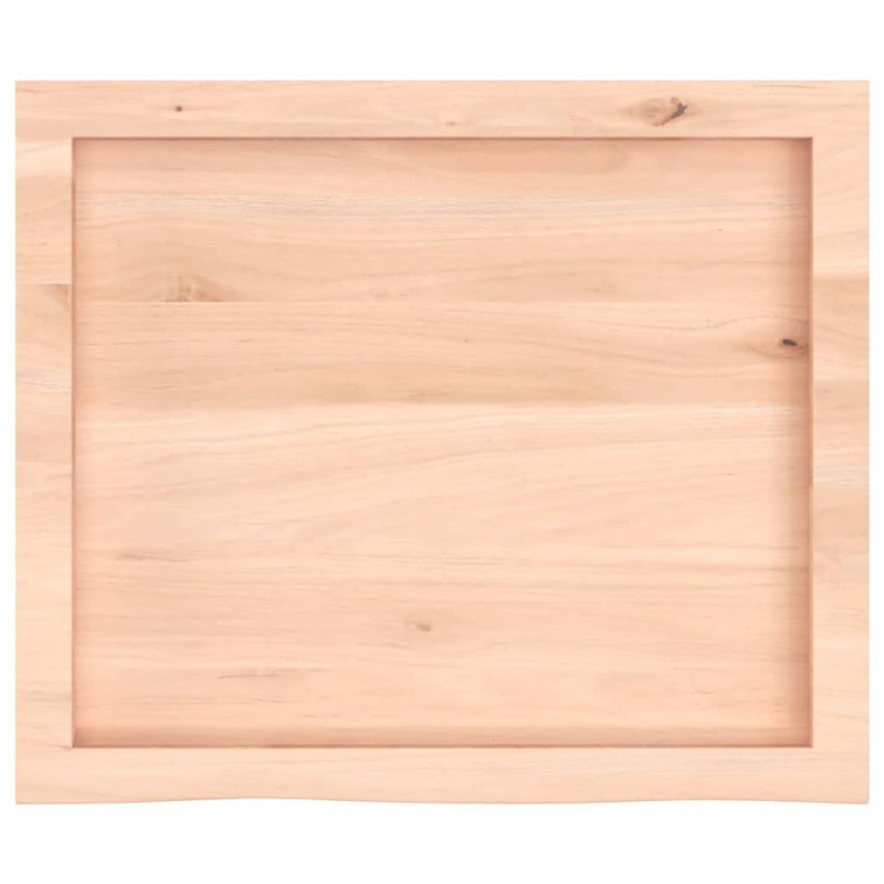 Blat do łazienki, 60x50x(2-4) cm, surowe, lite drewno