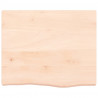 Blat do łazienki, 60x50x(2-6) cm, surowe, lite drewno