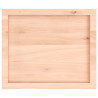 Blat do łazienki, 60x50x(2-6) cm, surowe, lite drewno