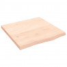 Blat do łazienki, 60x60x(2-4) cm, surowe, lite drewno